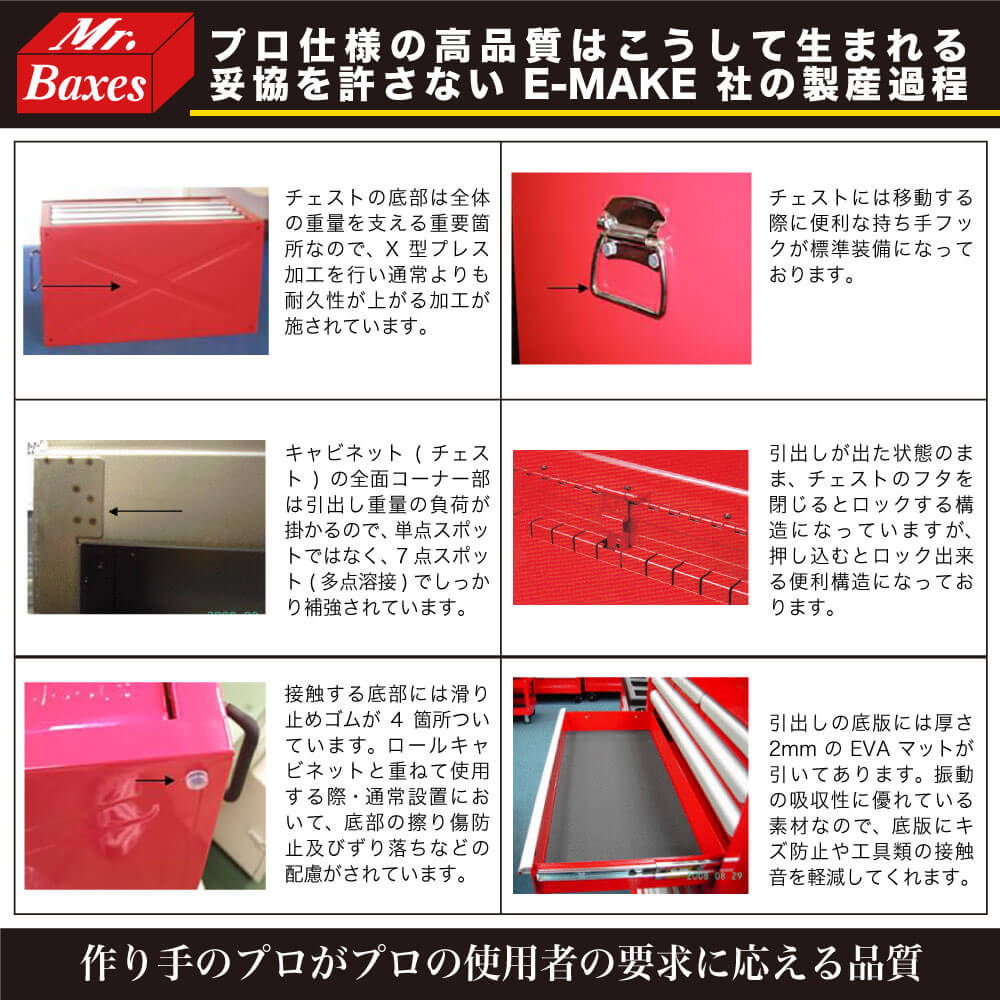 プロ仕様の高品質工具箱 E Make Mr Baxes ミスターバクシーズ チェスト 宇佐美鉱油の総合通販サイト うさマート