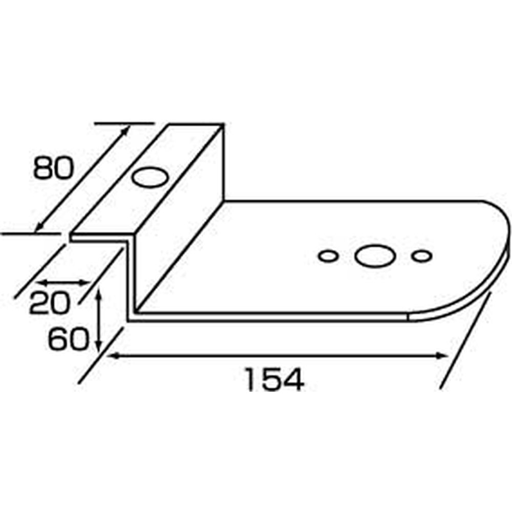 ジェットイノウエ フラットマーカーランプ取付ステー Z型 2個付用 ステンレス 1.5mm厚 502845 最安挑戦！