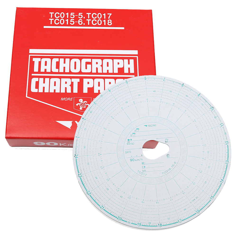 大型タコグラフ用チャート紙 1日用100枚入 玉子型 15 6mm 宇佐美鉱油の総合通販サイト うさマート