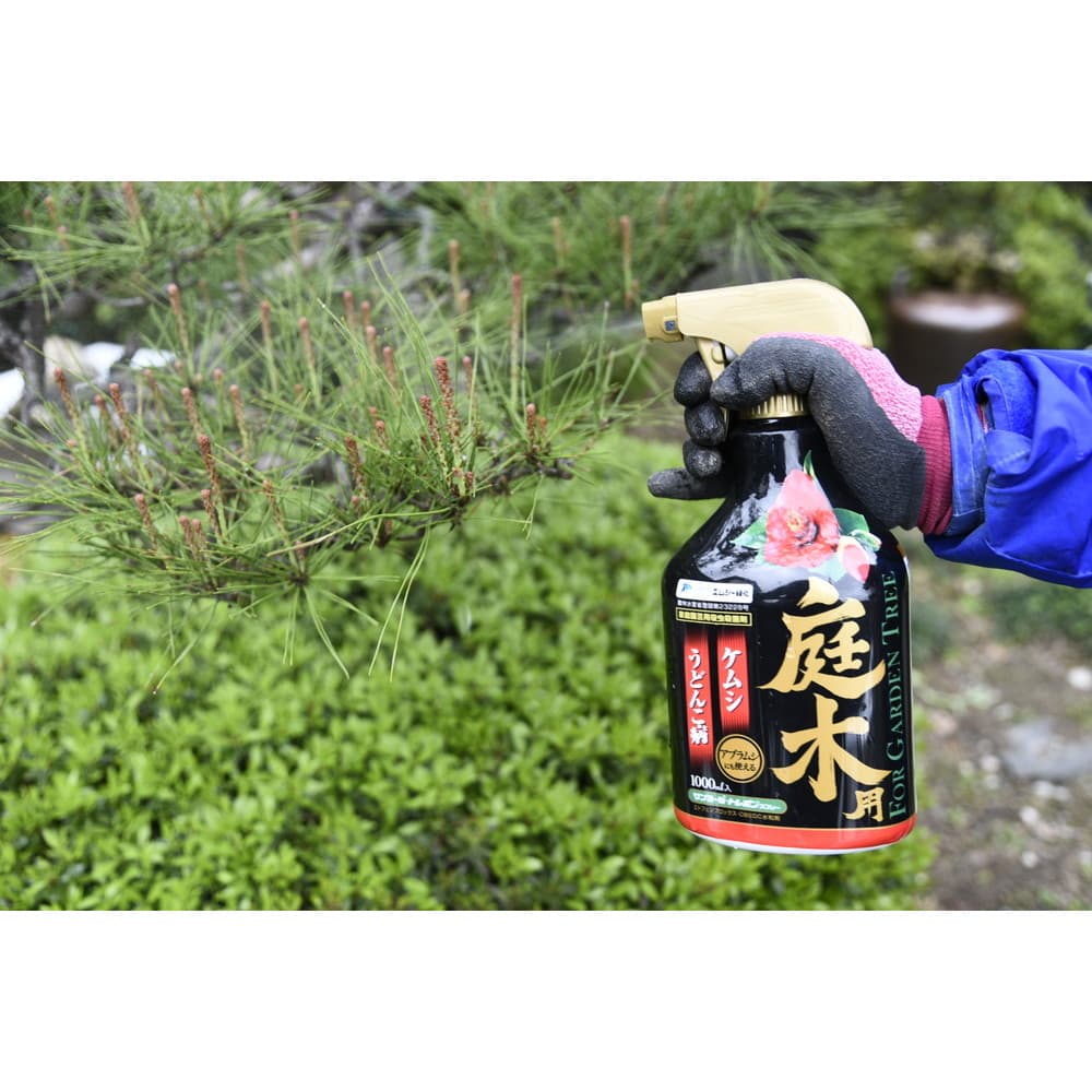 プロ絶賛 チャドクガ アメリカシロシトリ退治やうどんこ病予防等に効果あり エムシー緑化 サンヨール トレボンスプレー 庭木用 1000ml 宇佐美鉱油の総合通販サイト うさマート