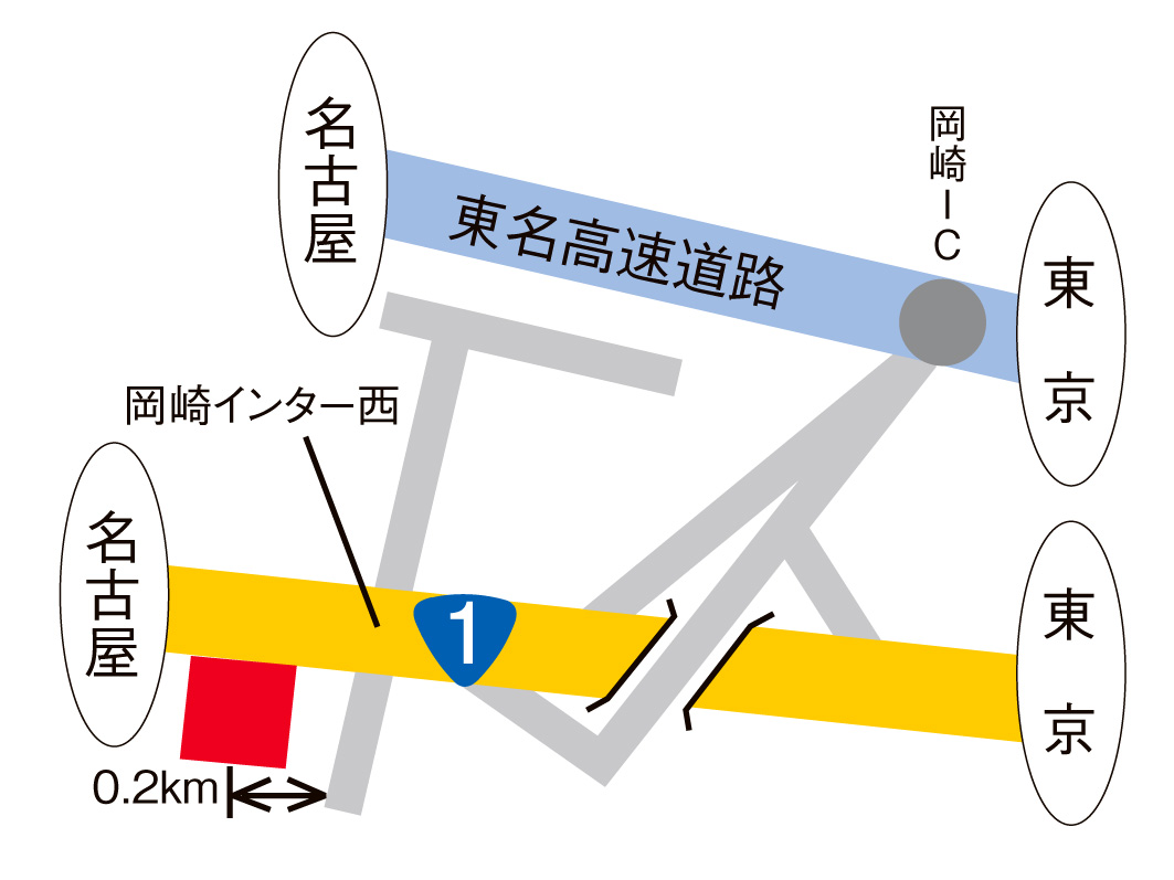 1号岡崎インター