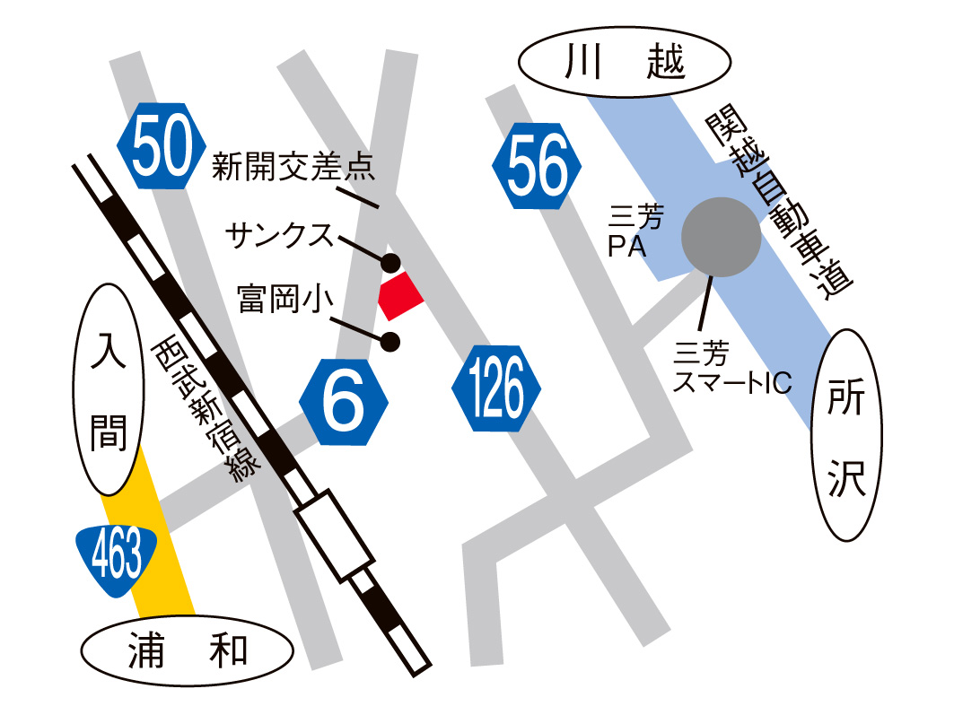 所沢下富