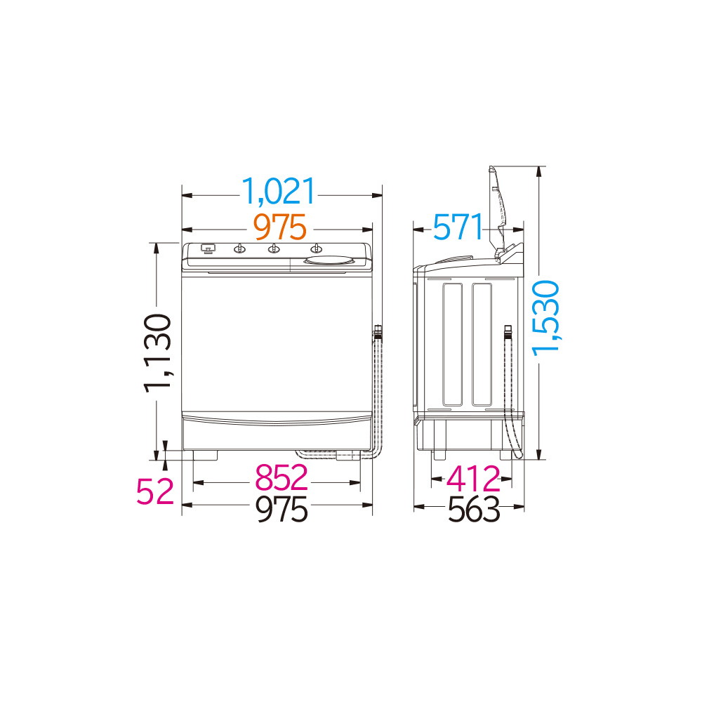 洗濯 脱水容量12kgのビッグサイズ 2槽式洗濯機 青空 ホワイト 洗濯 脱水12 0kg Ps 1a W 宇佐美鉱油の総合通販サイト うさマート