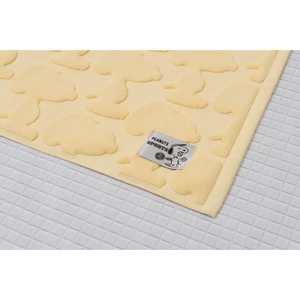 キュートなスヌーピーのお風呂goods センコー スヌーピー バスマット 約43 60cm テニス イエロー 宇佐美鉱油の総合通販サイト うさマート