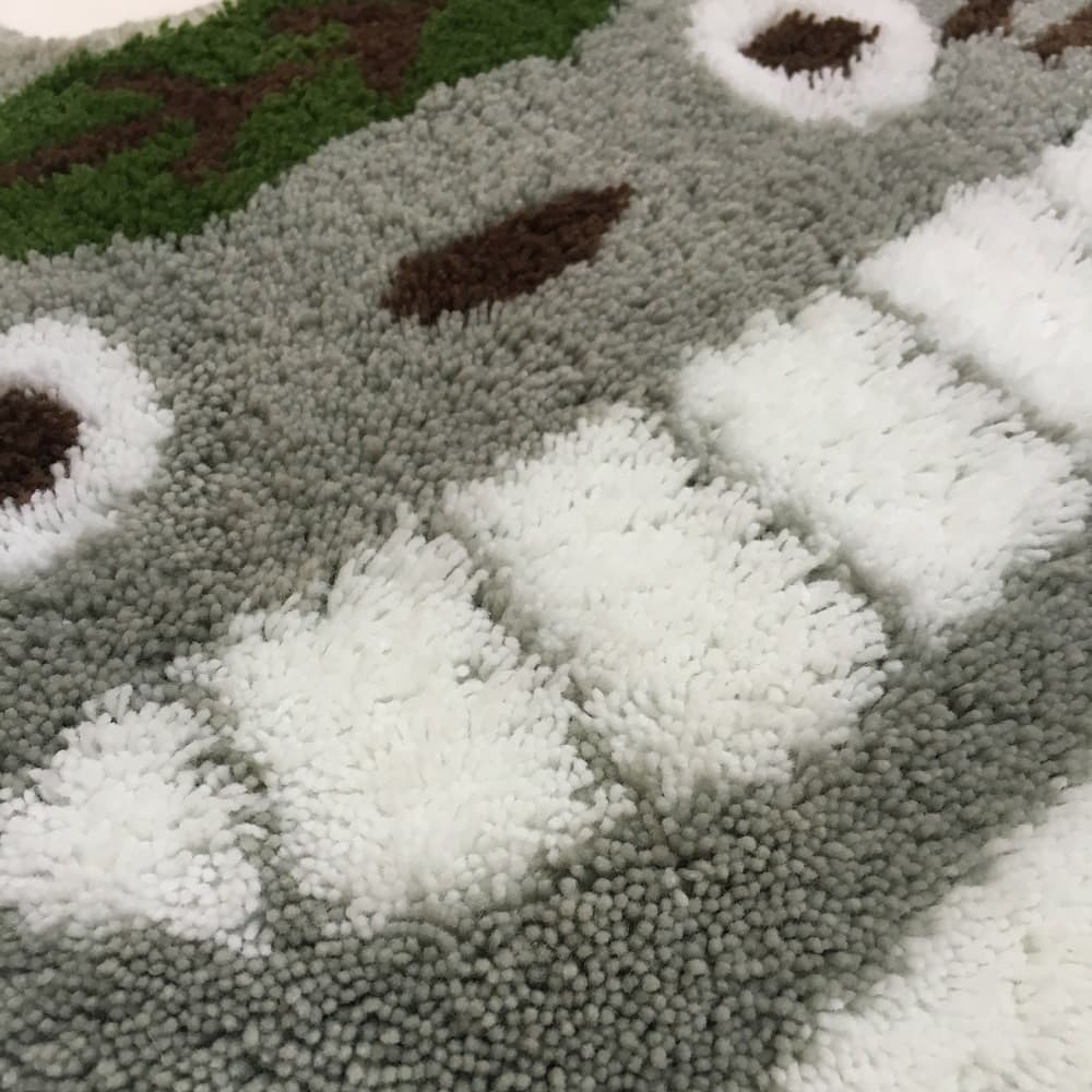 キュートなトトロのお部屋goods センコー となりのトトロ ゆっくり マット アクセントマット 約65 48cm グレー 宇佐美鉱油の総合通販サイト うさマート
